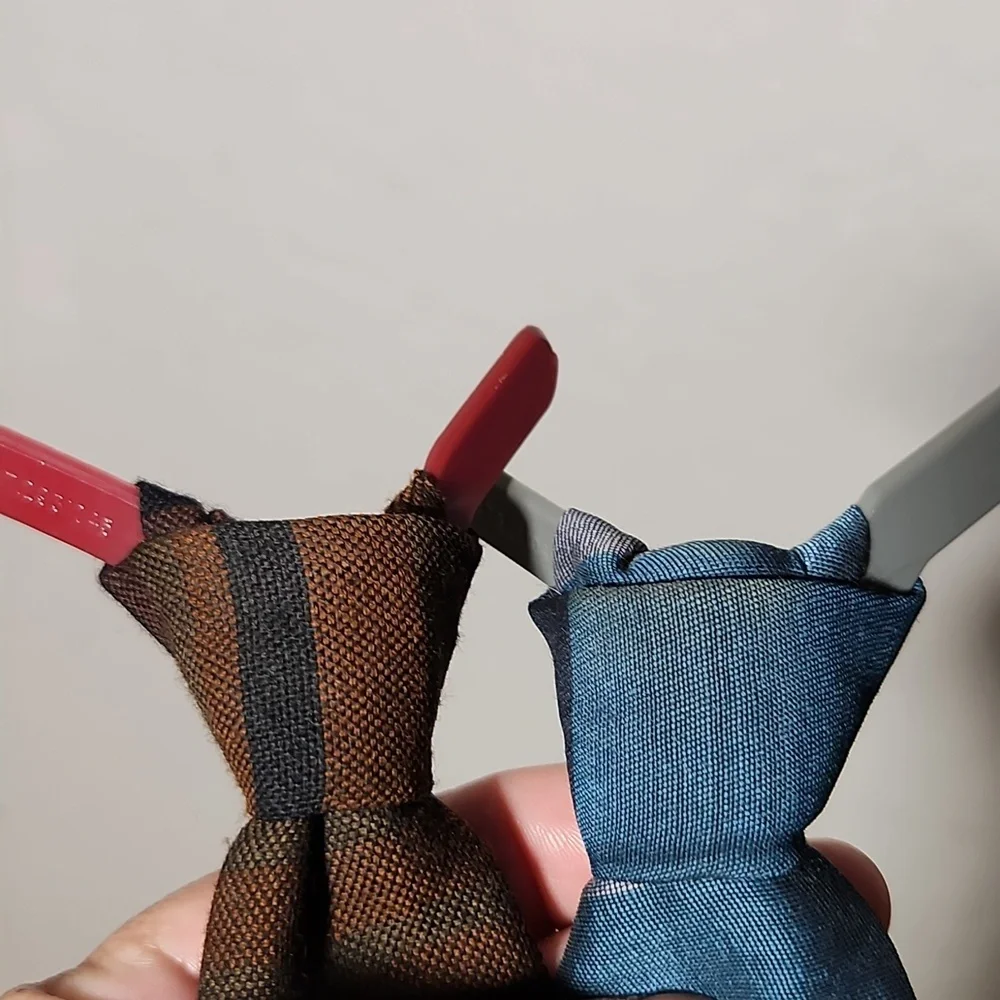 Vintage ERNST Steiped Square Childs Tie X2